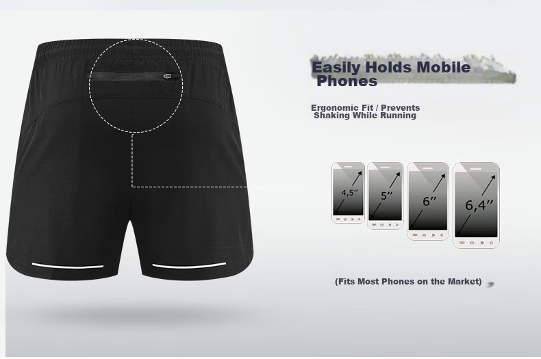 BURUITE Men's Running Shorts Quick-Dry Fitness Sports Casual Five-Point Summer Training Ice Silk Lightweight Woven Beach Basketball Pants 4