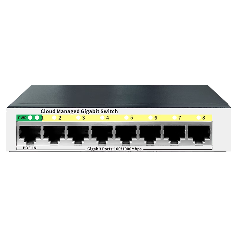FireWing 8-Port Gigabit Switch Cloud Managed Network Monitoring Splitter Metal Housing