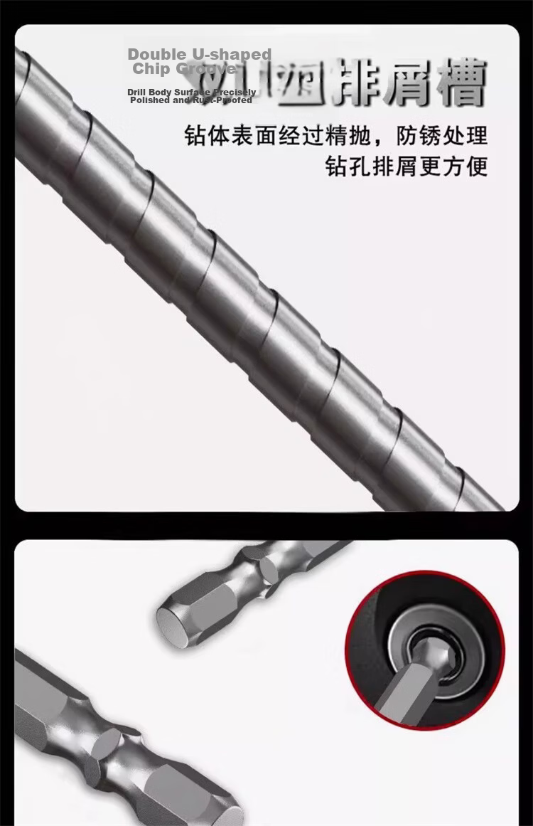 Deli Extended Alloy Eccentric Drill Bit for Dry Drilling Tiles Glass Marble Concrete [8mm] 1 Piece 7