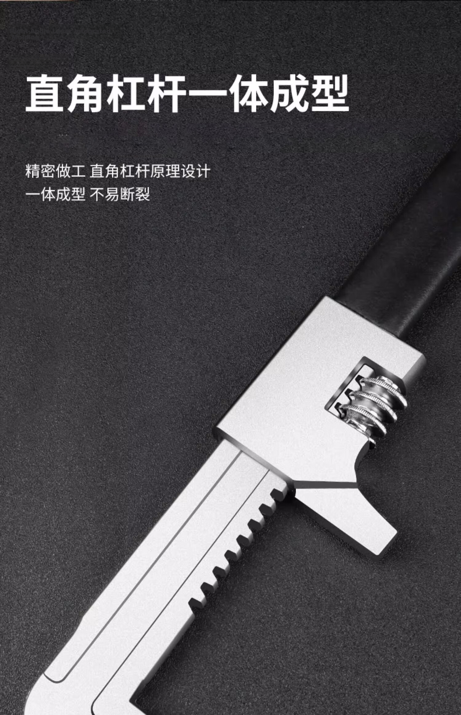 Factory No.1 9-Inch F-Type Adjustable Wrench Universal Pipe Wrench Large Caliber Multi-Function Wide Opening Right Angle Pipe Pliers Tool 12