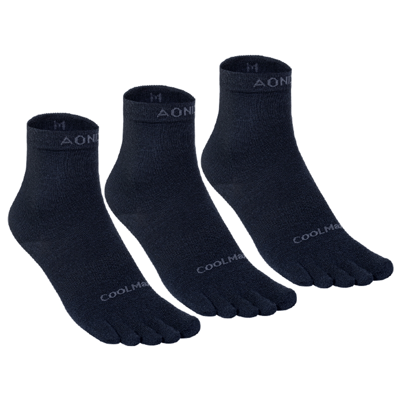 AONIJIE Socks, Men's And Women's Five-Toe Socks, Marathon Professional Running Hiking Quick-Dry Mid-Calf Split-Toe Socks, Cycling Socks