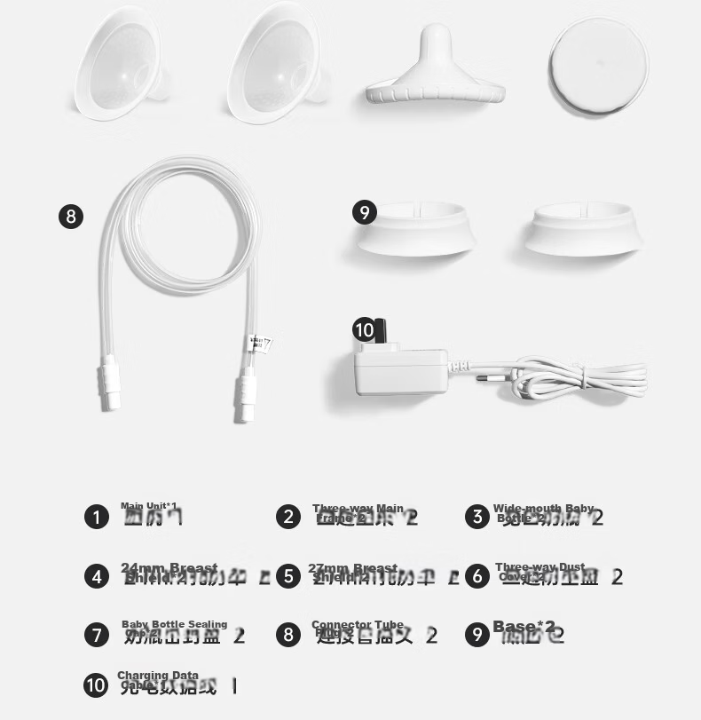 Boboduck Hands-Free Double Electric Breast Pump Dual Frequency Portable High Suction Neck-Hanging Milk Extractor 5087 13
