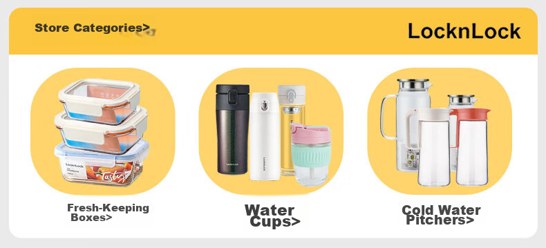 LOCK&LOCK Glass Cold Water Pitcher with Handle High Temperature Resistant Tea Pot Large LLG969_1L 1