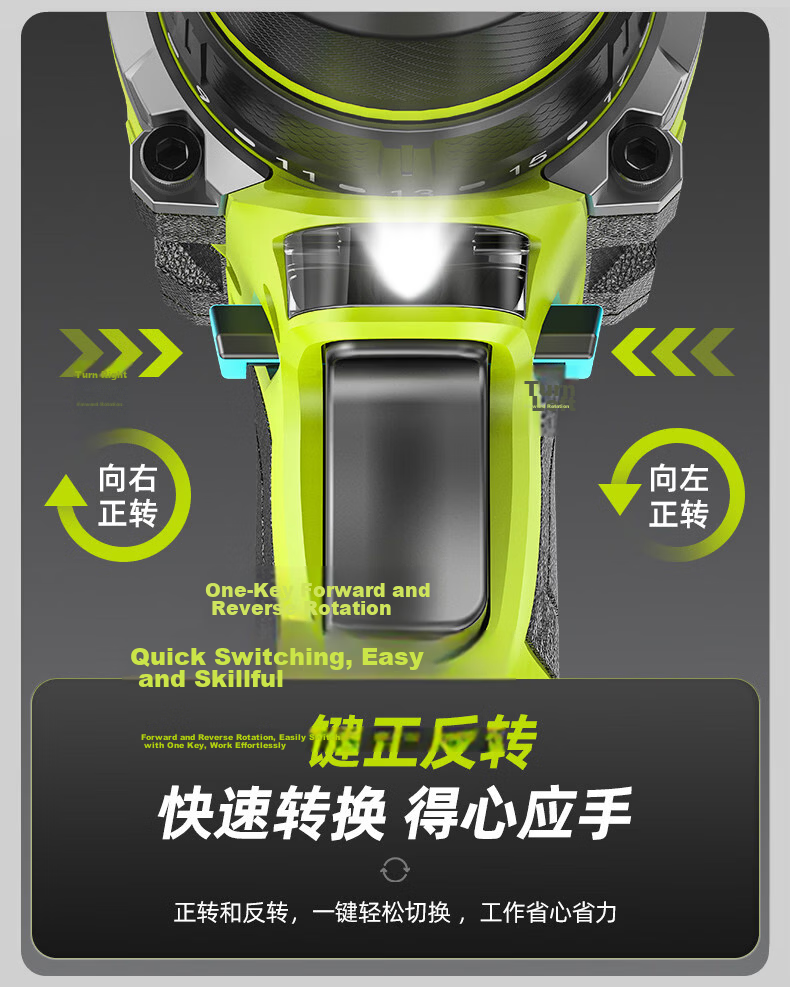 Zhipu Brushless Impact Cordless Drill Small Steel Cannon 16.8V Lithium Battery Multi-Function Electric Screwdriver for Home Repair 9