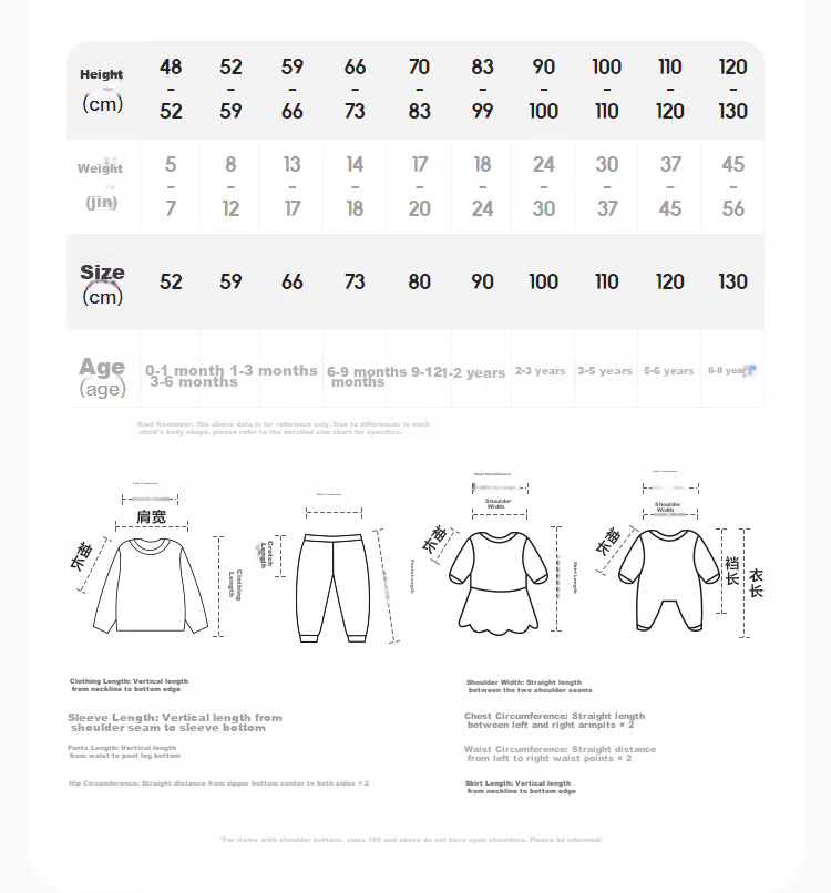 BALABALA Children's Clothing, Baby Romper, Newborn Full Moon Crawling Suit, Padded Thickened Cute Onesie for Boys And Girls 19