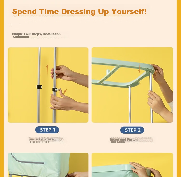 Donlim Folding Clothes Dryer DL-1216 Home Foldable Small Portable Dryer Mint 19