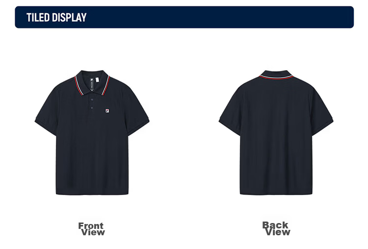 FILA Official Men's Knitted Short Sleeve Polo Shirt 2026 Summer Casual Comfortable Cooling Top 40