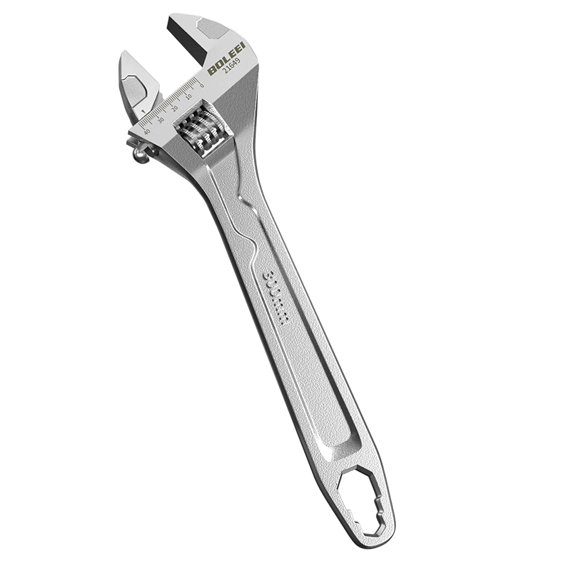 Baolian Adjustable Wrench and Pipe Wrench Set Multifunctional Household Hardware Large Opening Plumbing Wrench