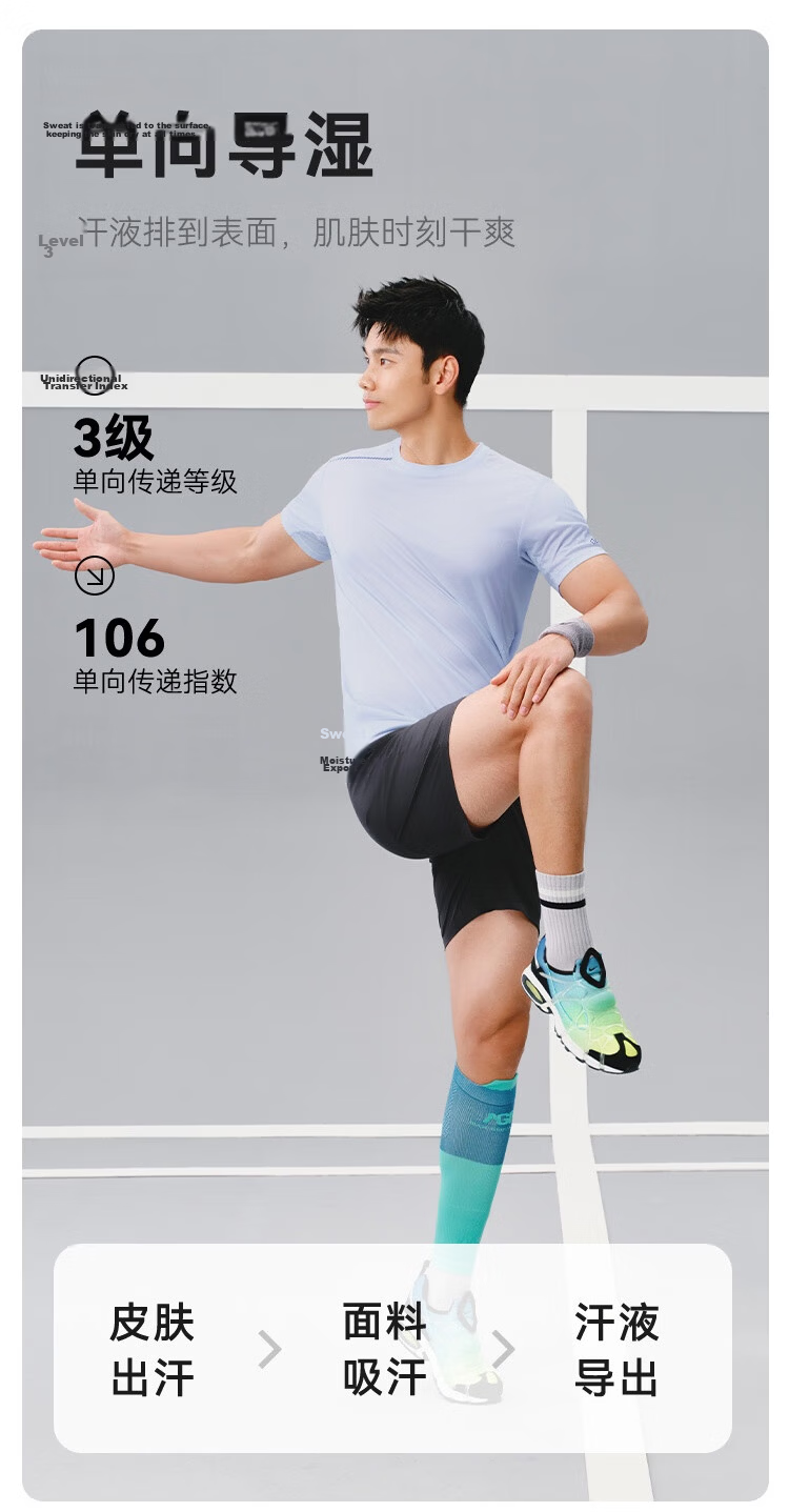 JD Original Summer Sports Quick-Dry Breathable T-Shirt Running Series Quick-Dry Outdoor Men's Short-Sleeve Shirt, White, 3XL 9