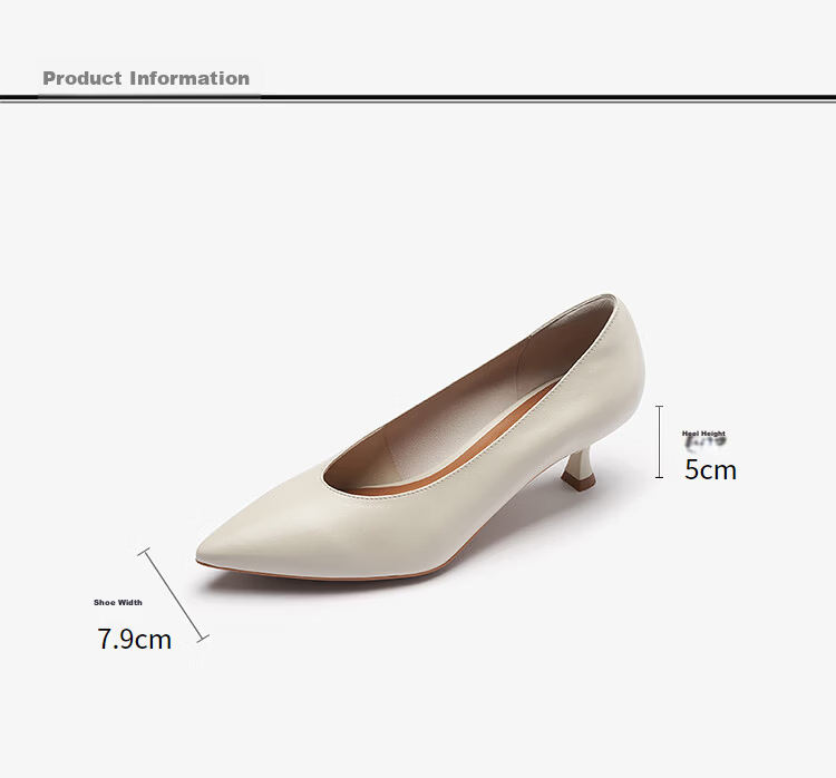 Laird 2026 New Comfortable Commuter Office Pointed Toe Lambskin Thin Heel Women's Pumps 52304 Truffle Black BKK 39 9