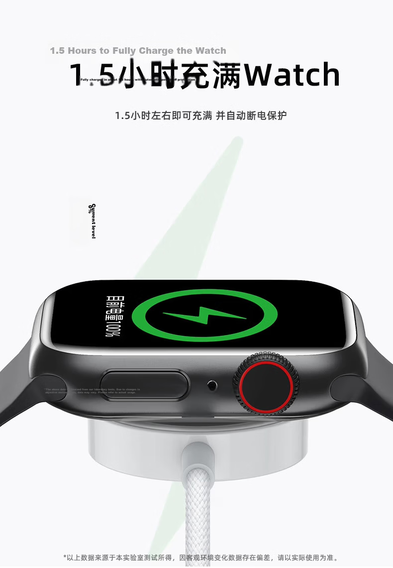 Baking Apple Watch Magnetic Charging Dock Compatible with Apple Watch Series 11/10/9/8/7/6/5/4/3/SE/Ultra 3/2 Original Apple iWatch Fast Charger 3