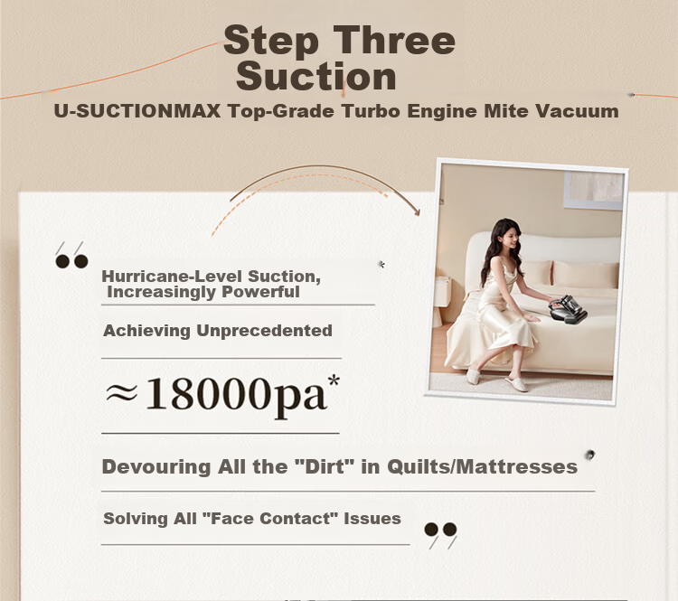 UWANT Infrared Mite Removal Device CM2402 Haoying Gray Infrared Mite Killer Baby-Grade Bed Vacuum Cleaner High-Temperature Sterilization High Suction Power 3-in-1 Mite Removal Skincare Partner 15