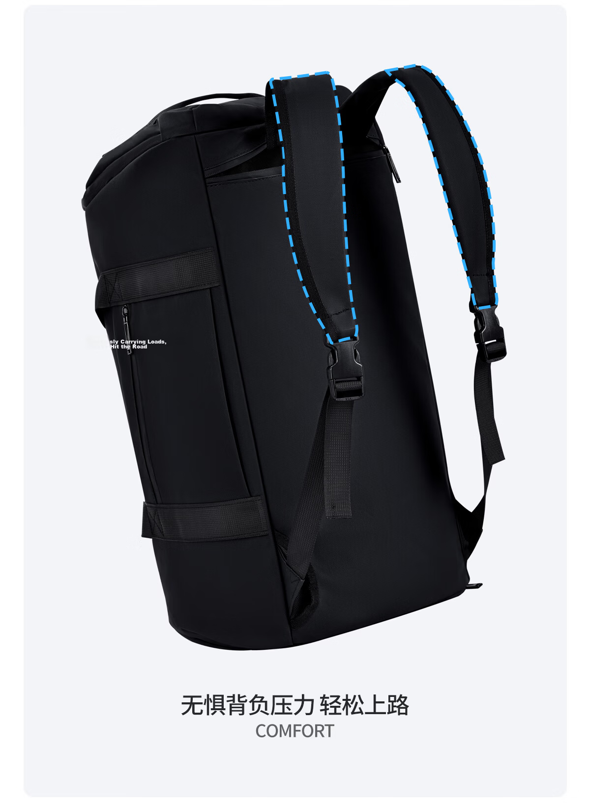 Warrior Handheld Travel Bag, Large Capacity for Men And Women, with Wet And Dry Separation, Suitable for Short Trips, Luggage Bag, Can Be Carried, Sports Fitness Shoulder Bag 7