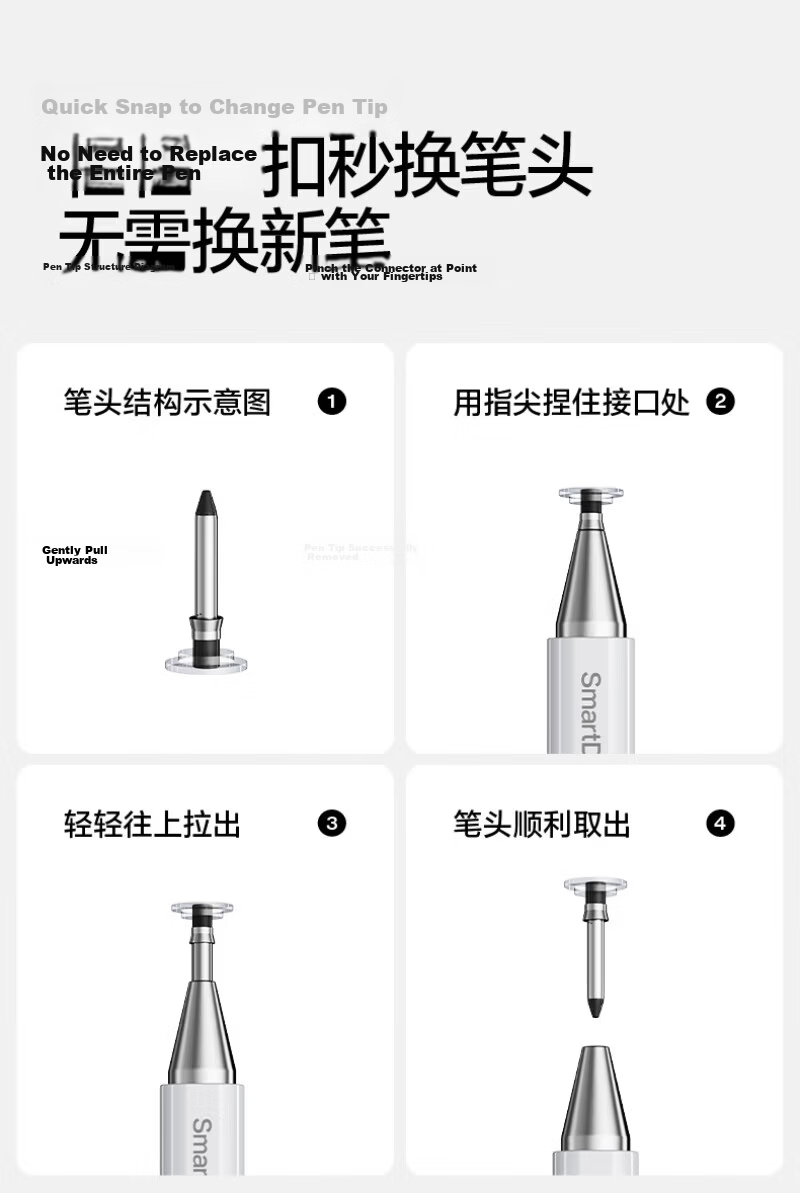 Shanmo Compatible iPad Stylus Apple Pencil Xiaomi Touch Pen Android Tablet Phone Drawing Learning 2-in-1 Touch Pen 13