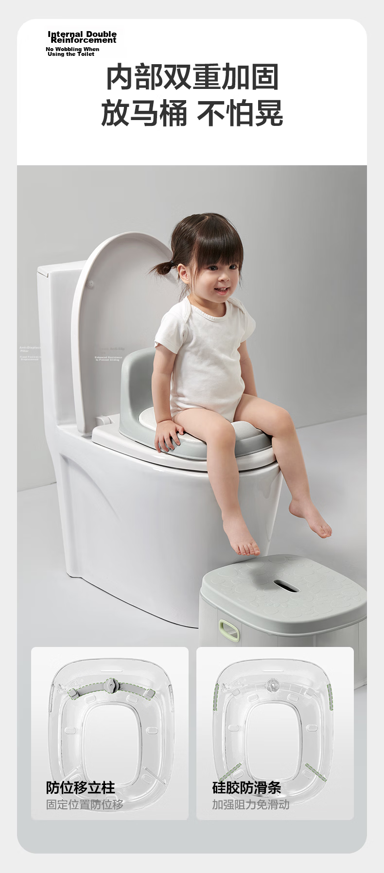 Babycare Toilet Seat, Squatting Toilet, Children's Toilet, Realistic Toilet Seat, Potty Training for Ages 2-6, Baby Potty, Weilifen Color 5