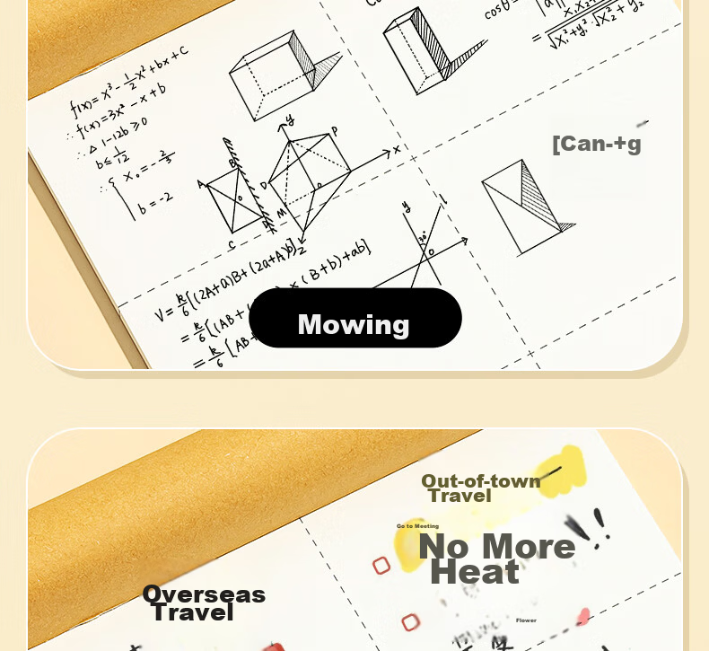 M&G A4 Draft Notebook, Middle School And Graduate Student Blank Calculation Notebook, Exam Thickened Scratch Paper Notebook, White Paper, 5 Books GA4561 for Junior High And High School 15