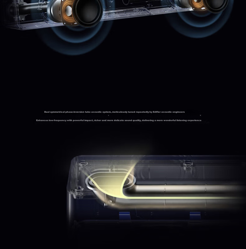 Manbuzhehuazai Halo Soundbar Max Computer Speakers, Bluetooth 5.4 Subwoofer, Gaming Desktop Long Bar Speaker, Wired Speaker, Soundbar, Poxiao White 5