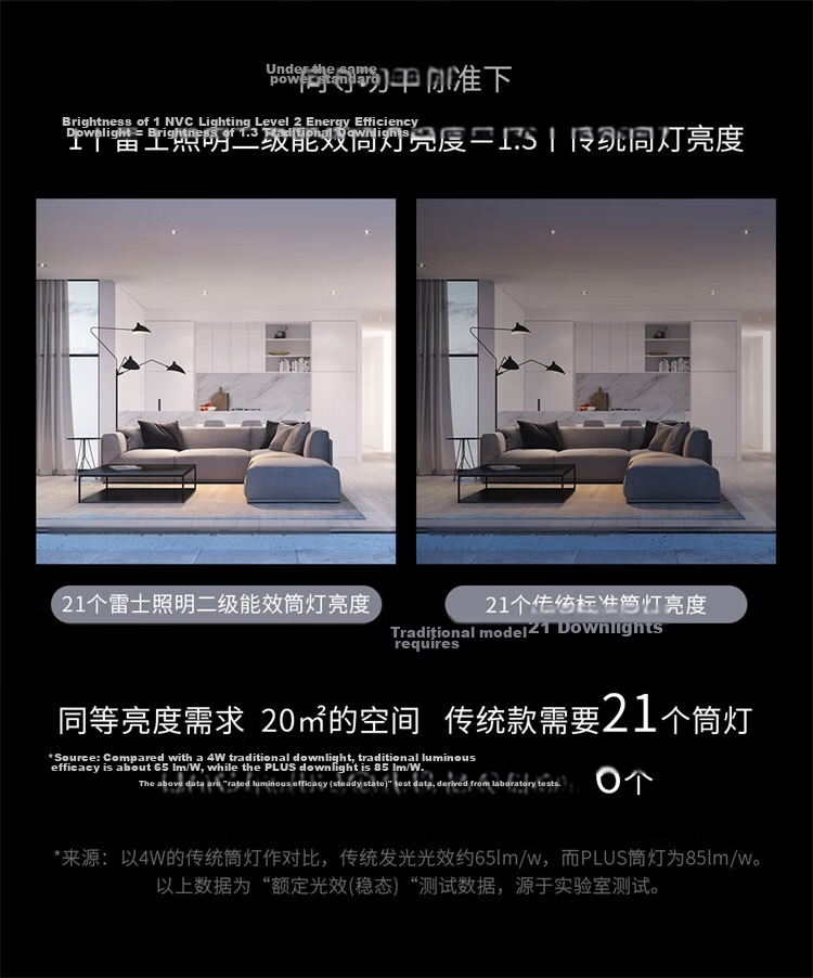 NVC LED Recessed Downlight 6W Aluminum White 75mm Cutout for Living Room Bedroom Corridor Commercial Ceiling Light 5