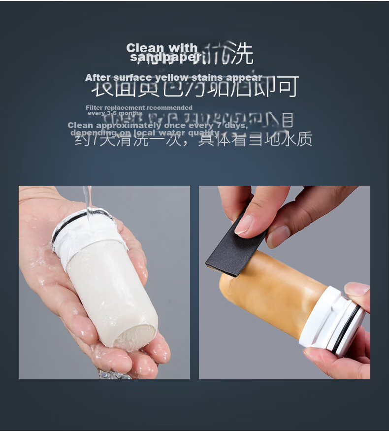 KONKA Water Purifier Faucet Home Kitchen Tap Water Filter Replacement Ultrafiltration Filter Cartridge LT01/LT03/LT05/LT06 Compatible 1 Piece 5