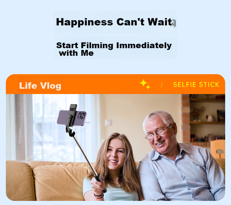 Zhiguozhe 2026 New Professional 2m Selfie Stick Phone Holder Floor Tripod 360° Rotating Anti-Shake Follow Shooting Compact Portable Live Streaming Travel Auto 12