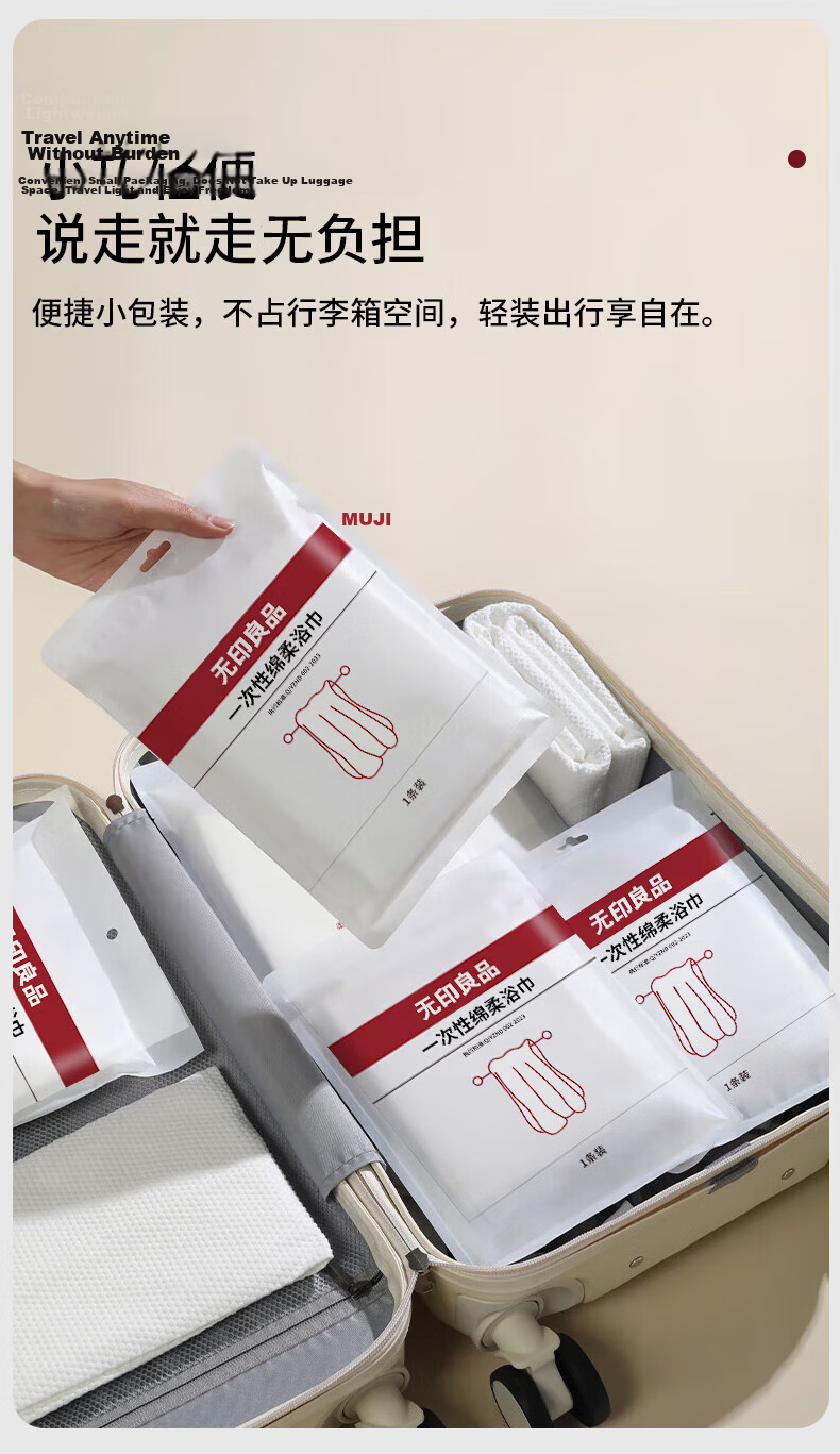 MUJI Disposable Bath Towel Adult Travel Essential Thickened Large Bath Towel 70*140CM - 12 Pack 13