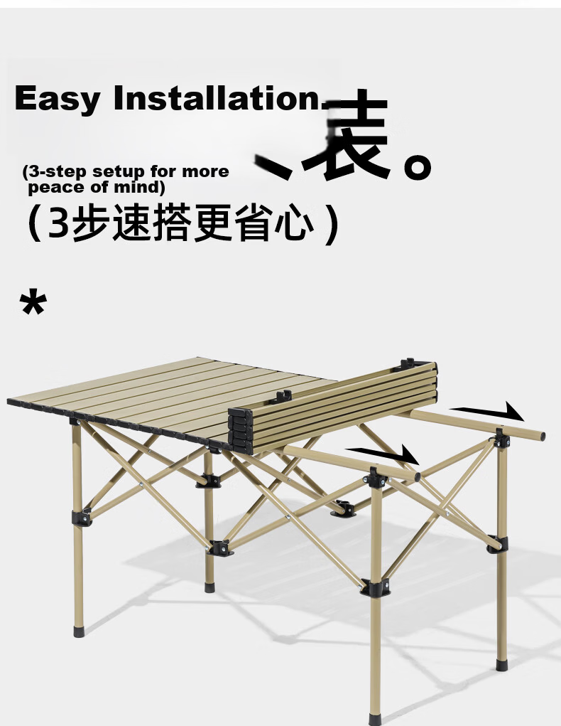 CAMEL Outdoor Portable Folding Table Picnic Table Park Home Long Table Camping BBQ Table 3656 9