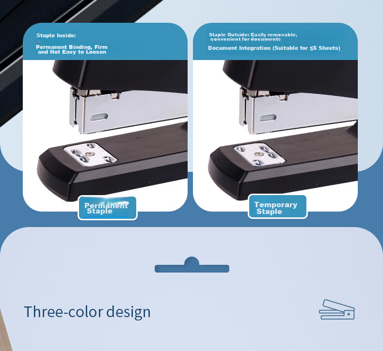 Deli Classic Durable Stapler Small Office Stapler Compatible with 24/6 Staples Black 0425 (Staples Not Included) 9