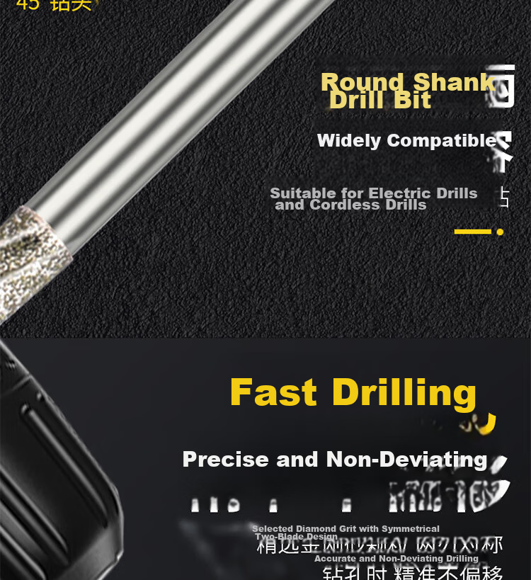 HSD Carbide Twist Drill Bit for Jade, Emerald, and Beeswax Drilling, Ceramic Grinding Drill Bit 1.5mm [Jing Warehouse] 10 Pieces 6