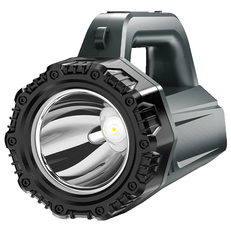 AIC High-Power Rechargeable Flashlight Spotlight Emergency Portable Long-Range Super Bright Patrol Lamp with Ultra-Long Battery Life