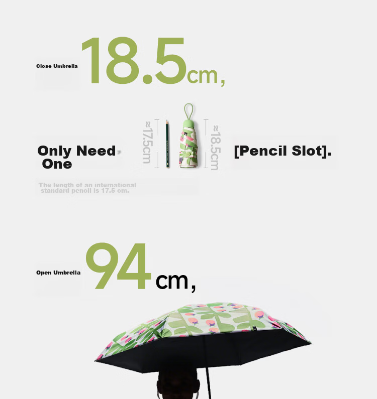 Beneunder UV Protection Sun Umbrella, Foldable Black Gel Rain And Shine Umbrella, Wild Fruit BM527 Salt Lemo 14