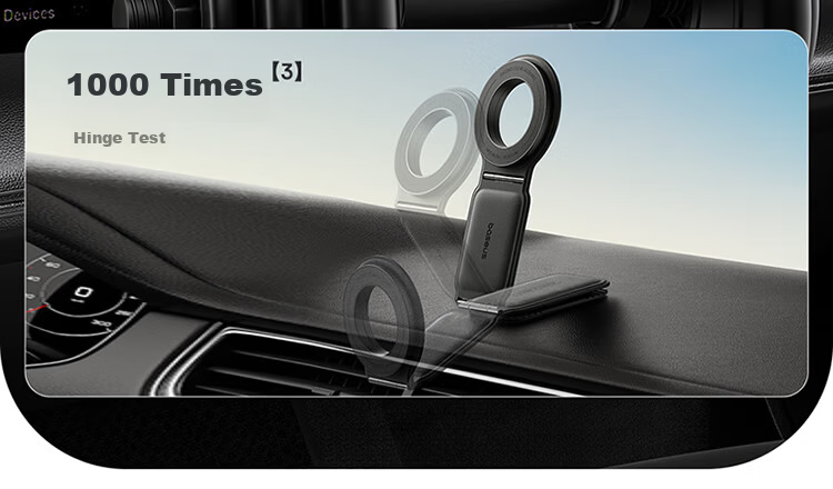 Baseus Magnetic Car Phone Holder Foldable Dashboard Display Screen Adhesive Leather Universal Fit 9