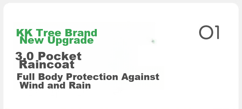 Kocotree KK Tree Kids Disposable Thickened Compressed Portable Raincoat Long School Anti-Storm Adult Version 4