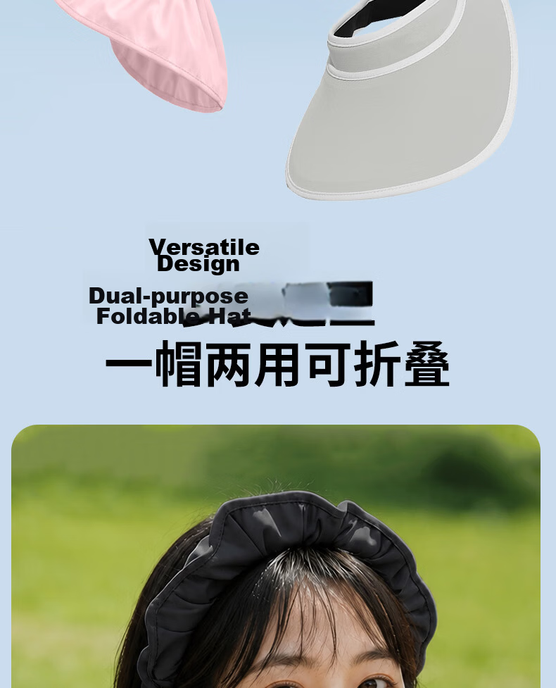 Langsha Sun Protection Hat Unisex Summer UV Protection Outdoor Wide Brim Hat for Hiking Cycling 3