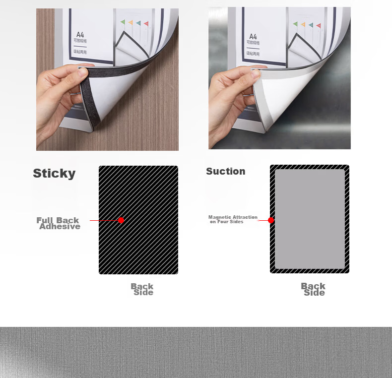 Deli A3 Magnetic Display Holder Business License Frame Document Frame Original Certificate Protector Notice Board Sticker TF110 3