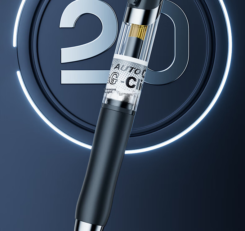 M&G K35 Retractable Gel Pen 0.5mm Blue Ink Student Signature Business Bullet Tip Doctor Prescription High-Quality Office Supplies 3-Pack 6
