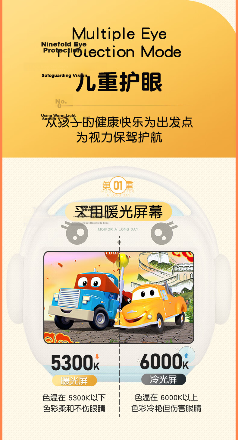 Mingxiao Intelligent Early Education Robot for Children's English Storytelling, Ages 0-6, Birthday Gift R9x Blue 7