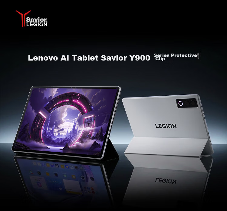 Lenovo Legion Y900 11-inch Tablet Magnetic Slim PU Leather Case Smart Wake Sleep Cover Multi-angle Stand Ice White 1