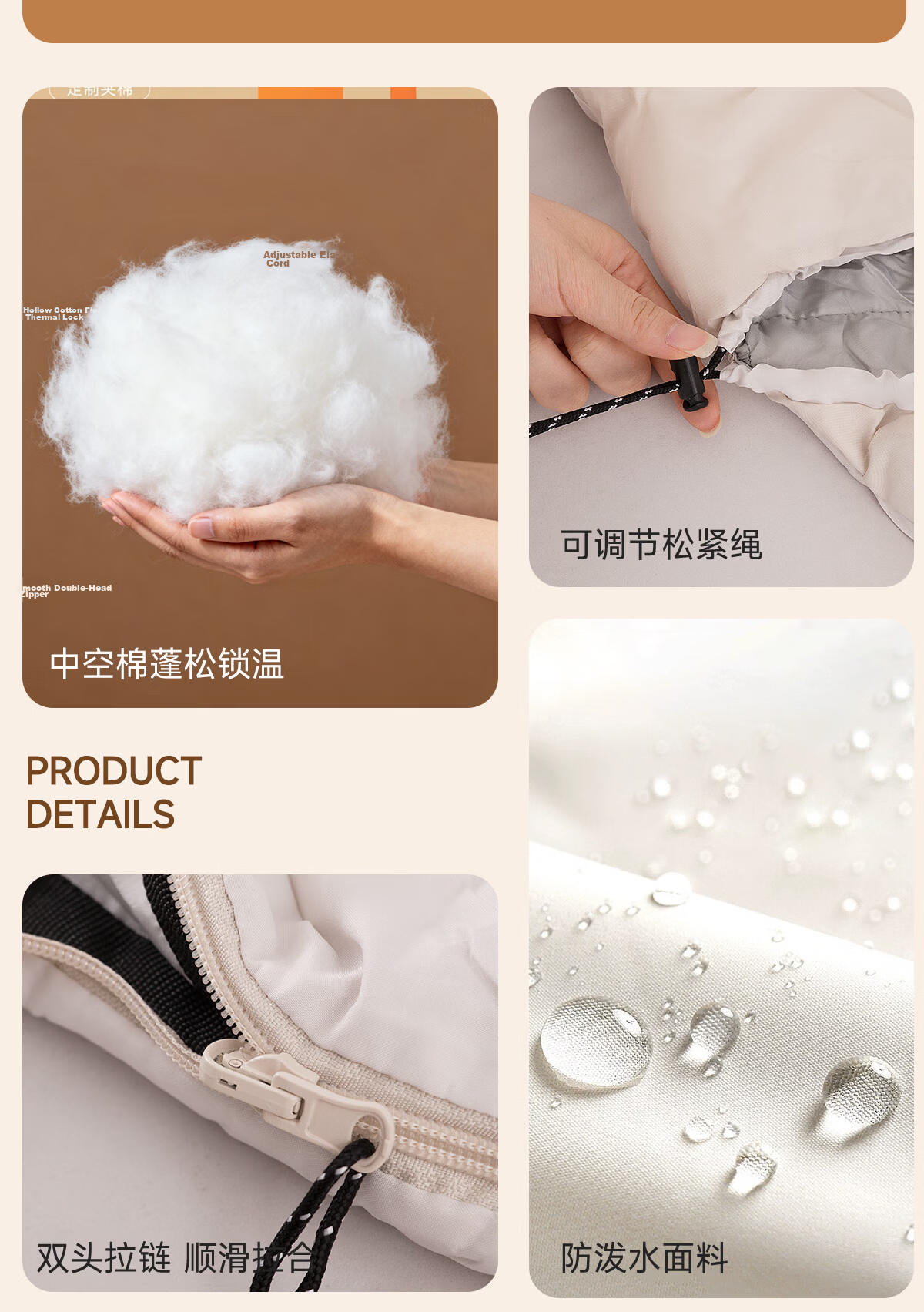 TAN XIAN ZHE Adult Sleeping Bag Outdoor Camping Winter Thickened Wide Cold-Resistant Quilt 2-in-1 Hotel Nap Blanket 18
