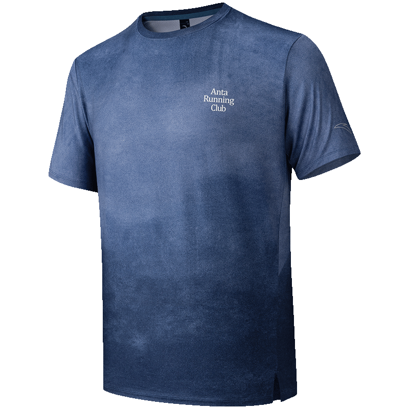 Anta Quick-Dry Master C5 Men's Short Sleeve T-Shirt Summer Moisture-Wicking Breathable Cooling Running Top