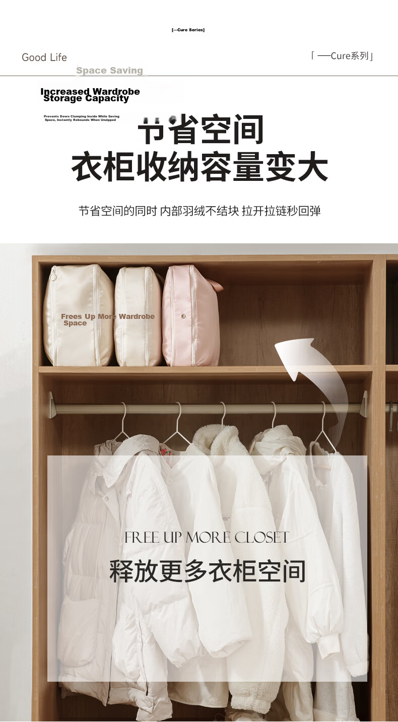 Baicaoyuan Compression Travel Storage Bag for Down Jackets, Clothing, Underwear, Luggage Packing, Business Trip Dirty Clothes, Essential Travel Supplies 6