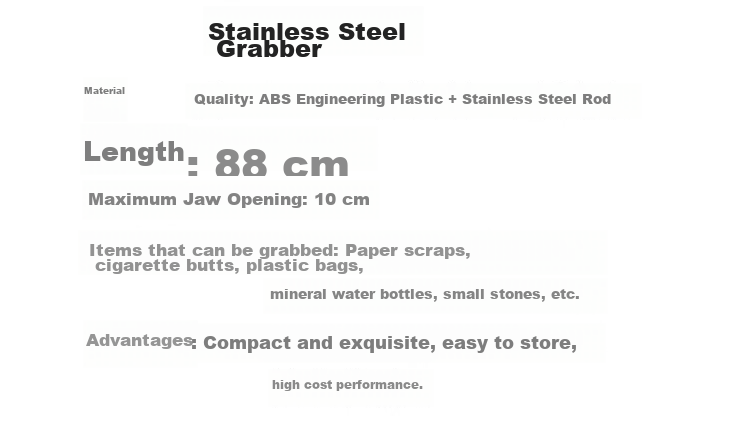 Meilixin Sanitation Garbage Grabber Picker Trash Tongs Long Handle Fire Tongs 5