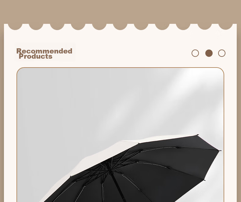 Paradise Umbrella Fully Automatic Three-Fold Sun Umbrella UV Protection Portable Folding Reverse Umbrella Avocado Green 5