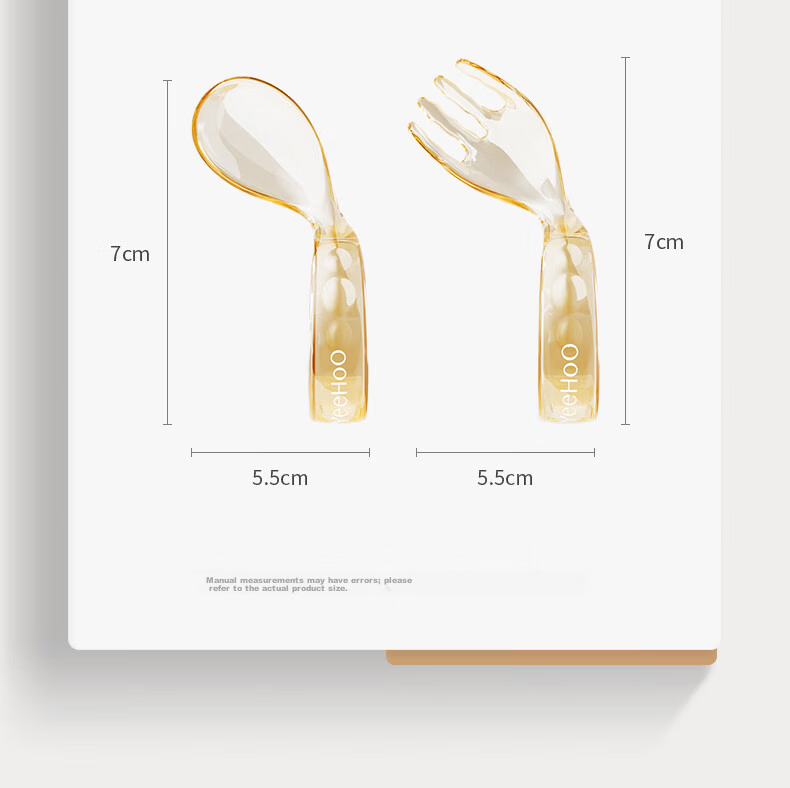 YEEHOO Baby Self-Feeding Training Fork and Spoon Set for 1-Year-Olds, Children's Tableware with Lunch Box 17