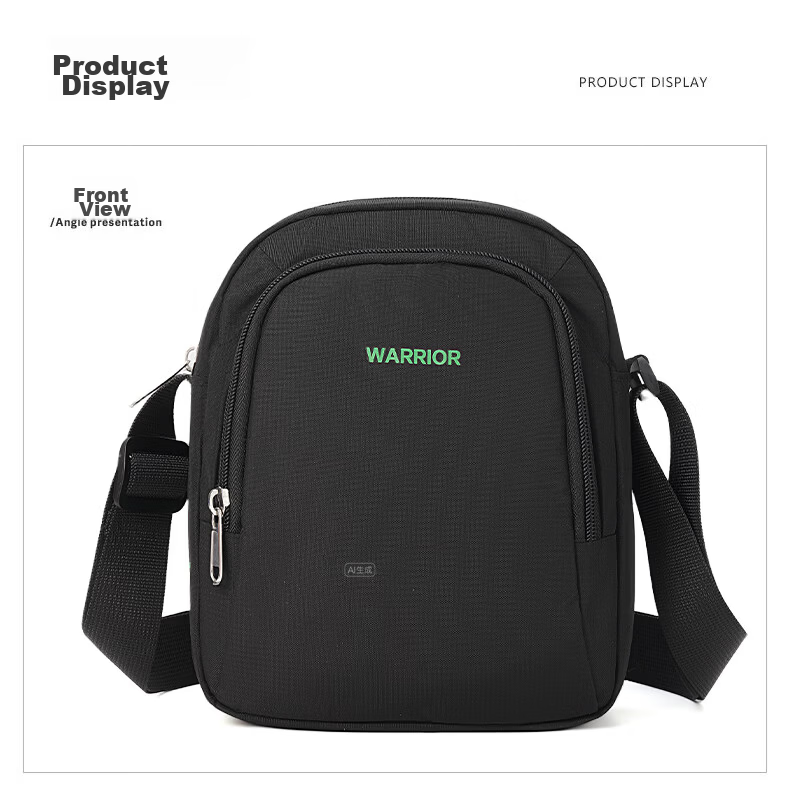 Warrior Men's Large Capacity Multifunctional Shoulder Bag Commuter Casual Crossbody Bag Cycling Sports Chest Bag Phone Bag for Women 17