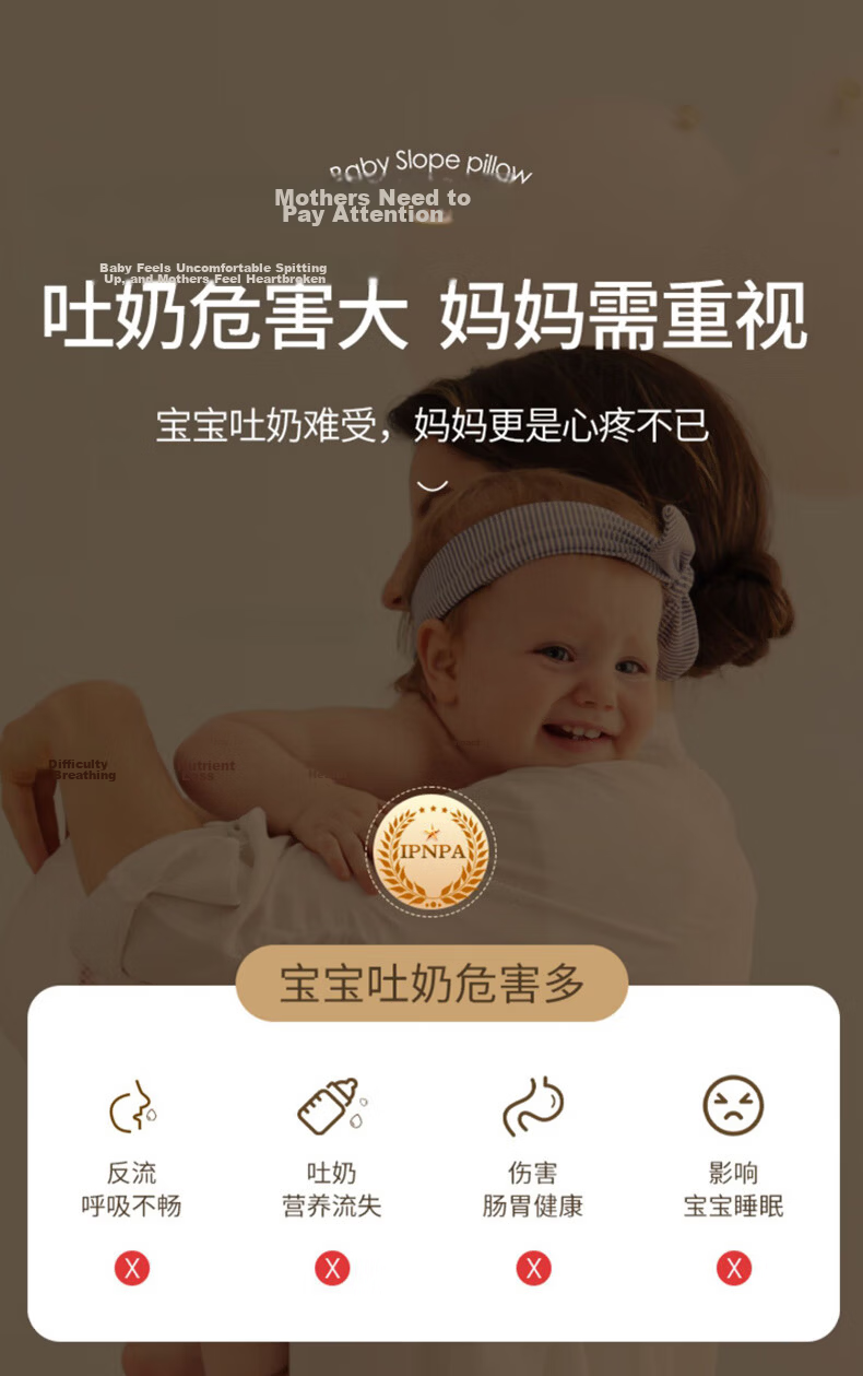 Leyunbaby Baby Bed-in-Bed Bionic Slope Pillow Mat Portable Anti-Pressure Anti-Startle Sleep Aid 2