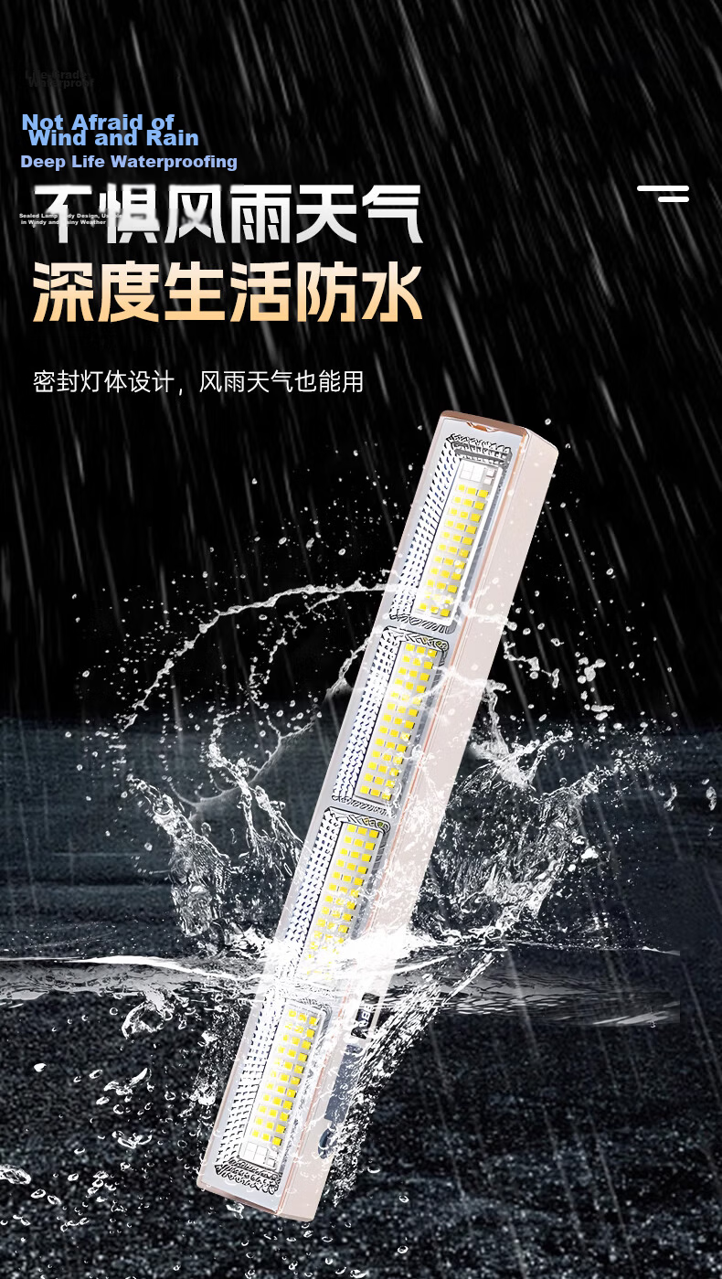 Mangguang LED Rechargeable Truck Cargo Compartment Light Strong Magnetic Work Repair Lamp Waterproof Long Battery Life Outdoor Night Market Stall Light 6