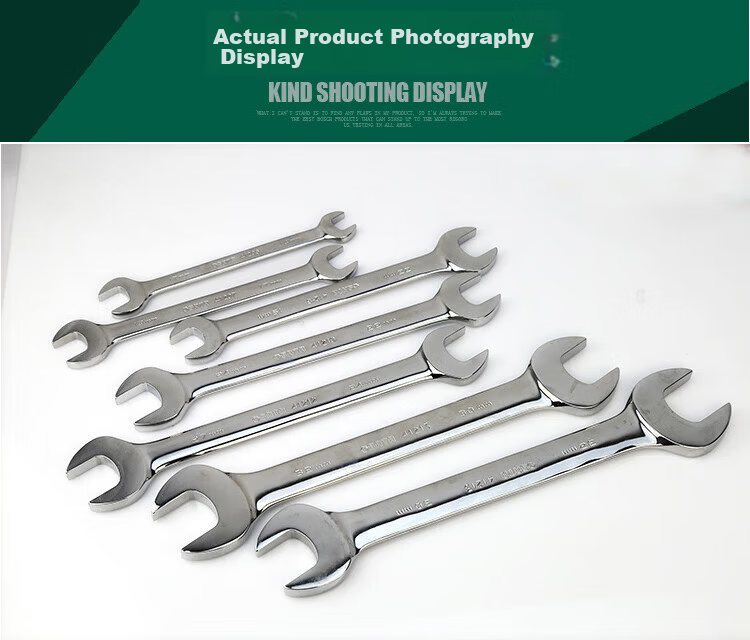 SATA Polished Adjustable Wrench Double Open-End Wrench 12x14MM 41214 7