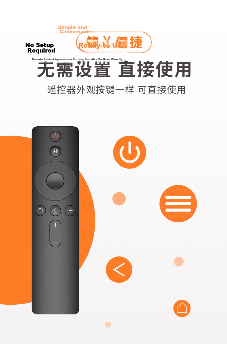Dongpu Compatible TCL MiaoKong Infrared TV Remote Control RC701A Original Remote Customizable Buttons Quick Access Keys One-Key Source Switching Smart Remote Control 9