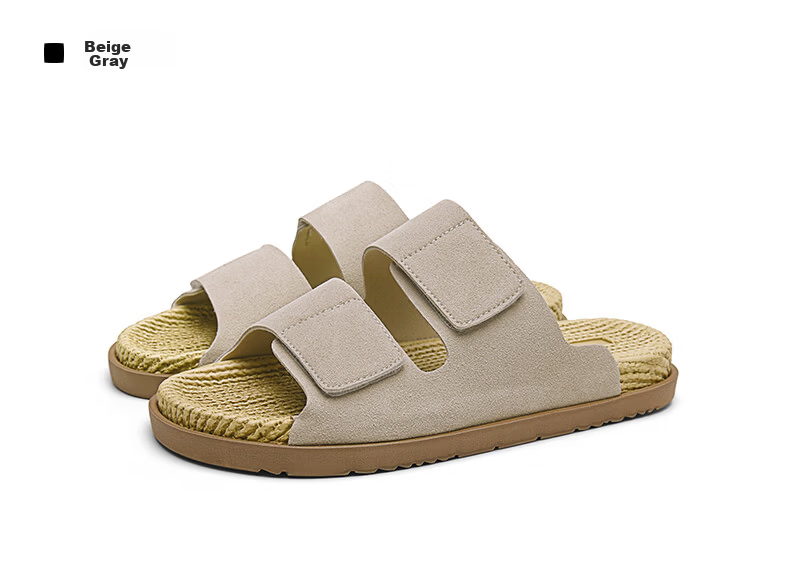 HLA Men’s Fashion Casual Slippers Thick Sole Durable Sandals FC049/FE071 Brown Size 41 20
