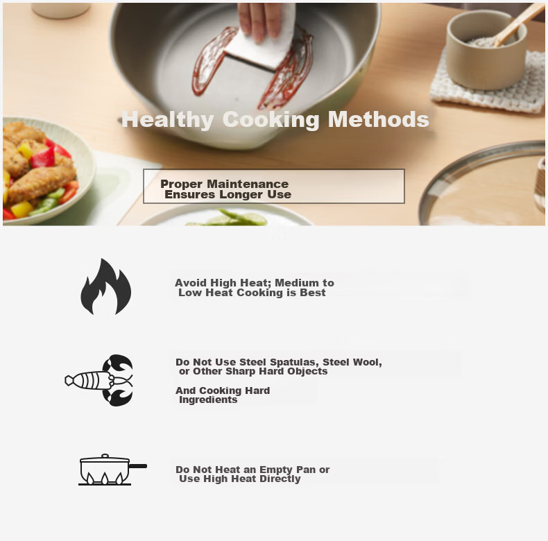 COOKER KING Wok, Flat Bottom Pan, Wear-Resistant, Easy to Clean, Non-Stick Pan, Steak Deep-Frying Pan, 24cm, Compatible with Induction Cooker, B50120 11
